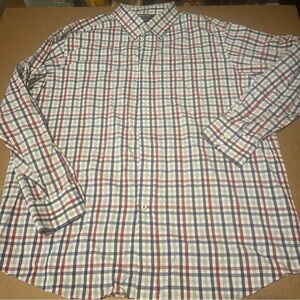 Daniel Cremieux Classics Moisture Wicking Multi Plaid Long Sleeve Shirt XL